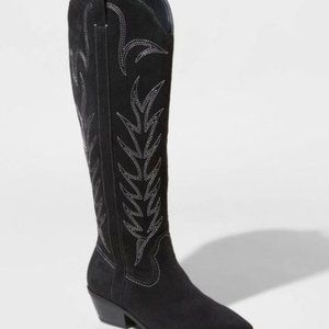 Women's Sommer Stitch Western Boots - Universal Thread Black Size 9.5